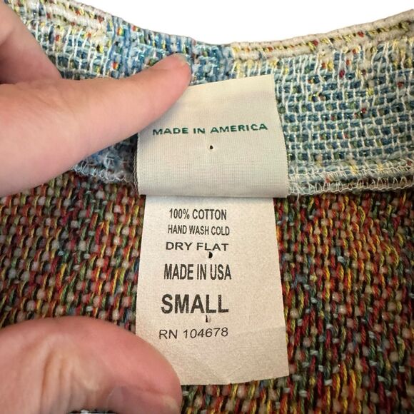 VINTAGE Unique‎ Sugar Street Weavers Snowman Sweater Winter Wonder Land S Rare - Picture 7 of 13